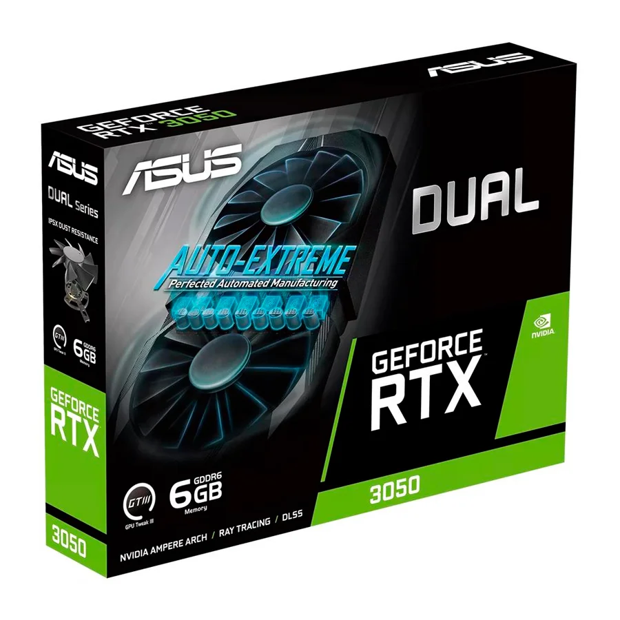 ASUS GEFORCE RTX 3050 DUAL OC EDITION 6GB